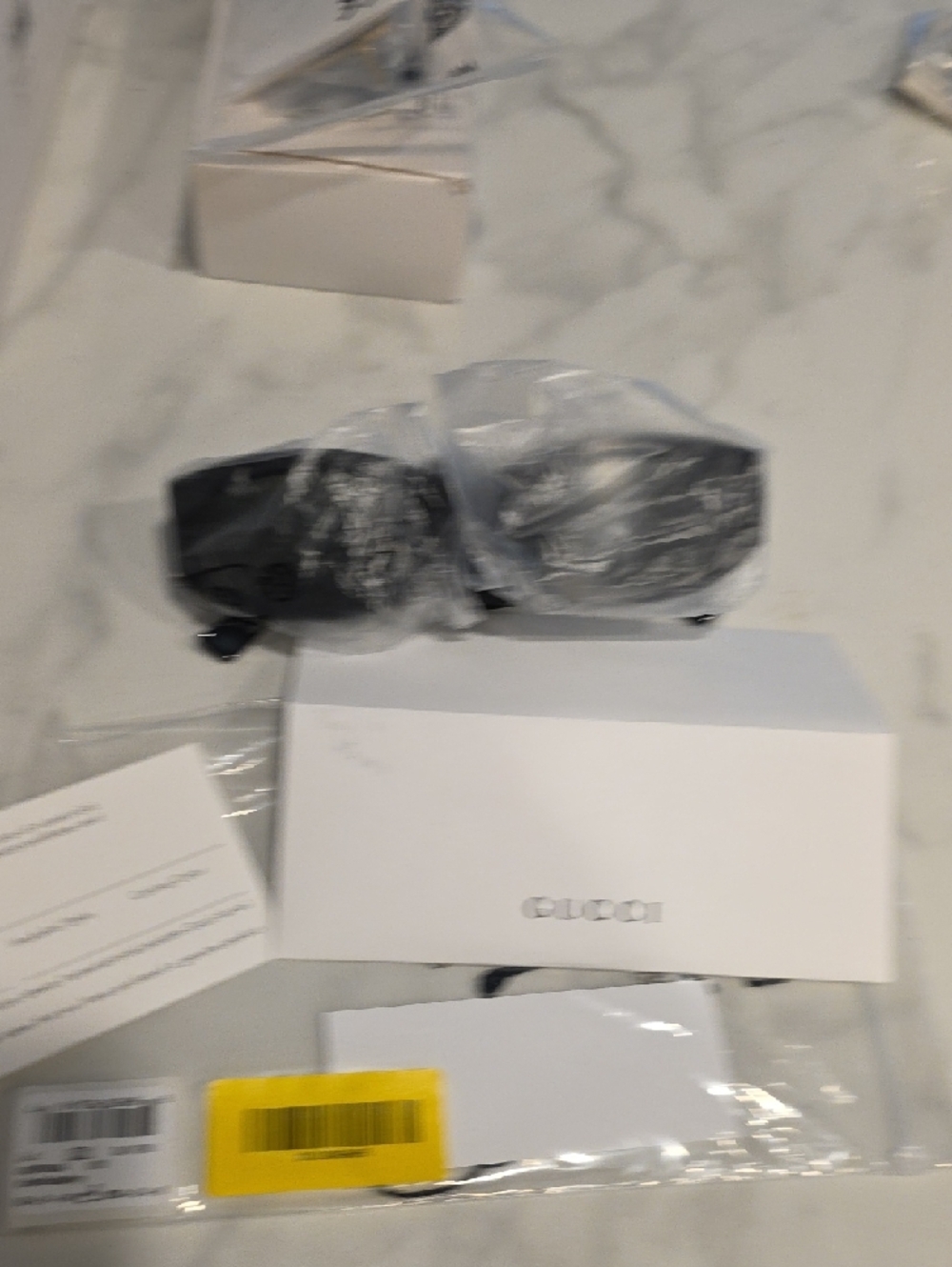 Gucci Black Frame Sunglasses with Dark Green Lenses GG2068SA - Picture 9 of 13